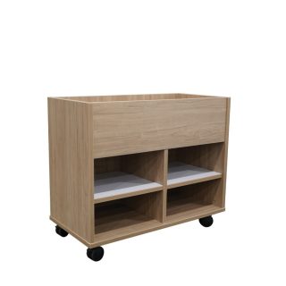 Binford DFT 36 3018 S OCBBT L MOB Danish Maple HPL PVC Formica Air White Shelf MT Showroom